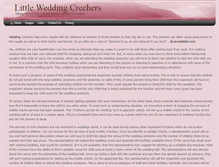 Tablet Screenshot of littleweddingcrechers.com